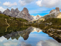 Sorgenti del Rienza a nord delle tre Cime di Lavaredo Sorgenti del Rienza a nord delle tre Cime di Lavaredo