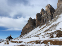 Cime di Lavaredo da est Cime di Lavaredo da est